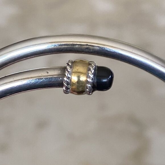 Vintage 925 Sterling Silver Bypass Bracelet - Picture 7 of 11